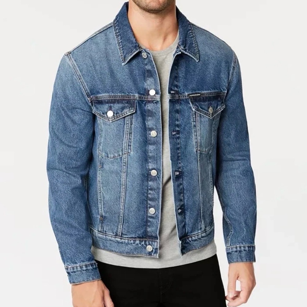 Calvin Klein Men's Classic Denim Jacket - Dark Blue